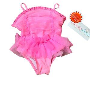 Candlesticks Cute Ballerina Baby Girls' Tutu Bathing Swimsuit Size 9 Months Pink